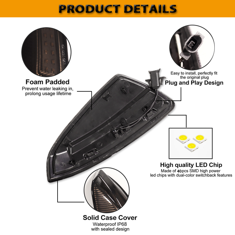 2Pc แบบไดนามิกลำดับ Blink/กระแ - Signal Panel Orange บทวิจารณ์และราคา