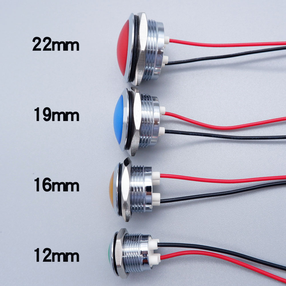 ไฟแสดงสถานะแอลอีดีโลหะ12มม. 16 - Signal Panel Orange บทวิจารณ์และราคา