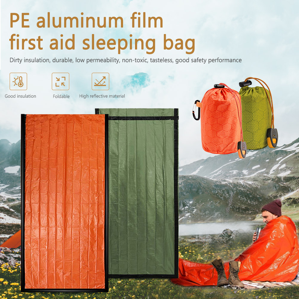 ถุงนอนกันความร้อนแบบพกพา แผ่นร - Bivy Bag Emergency บทวิจารณ์และราคา