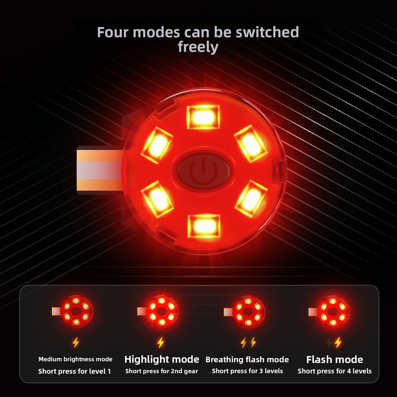 ไฟท้ายหมวกกันน็อค LED แบบชาร์จ - Sos Light Strobe บทวิจารณ์และราคา