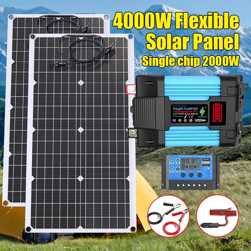 ชุดแผงโซลาร์เซลล์ 4000W 12V ถึ - Solar Emergency Charger บทวิจารณ์และราคา