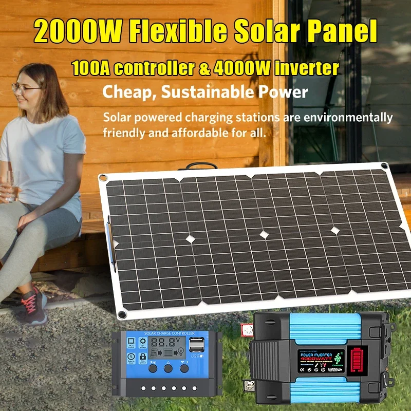 ชุดแผงโซลาร์เซลล์ 4000W 12V ถึ - Solar Emergency Charger บทวิจารณ์และราคา